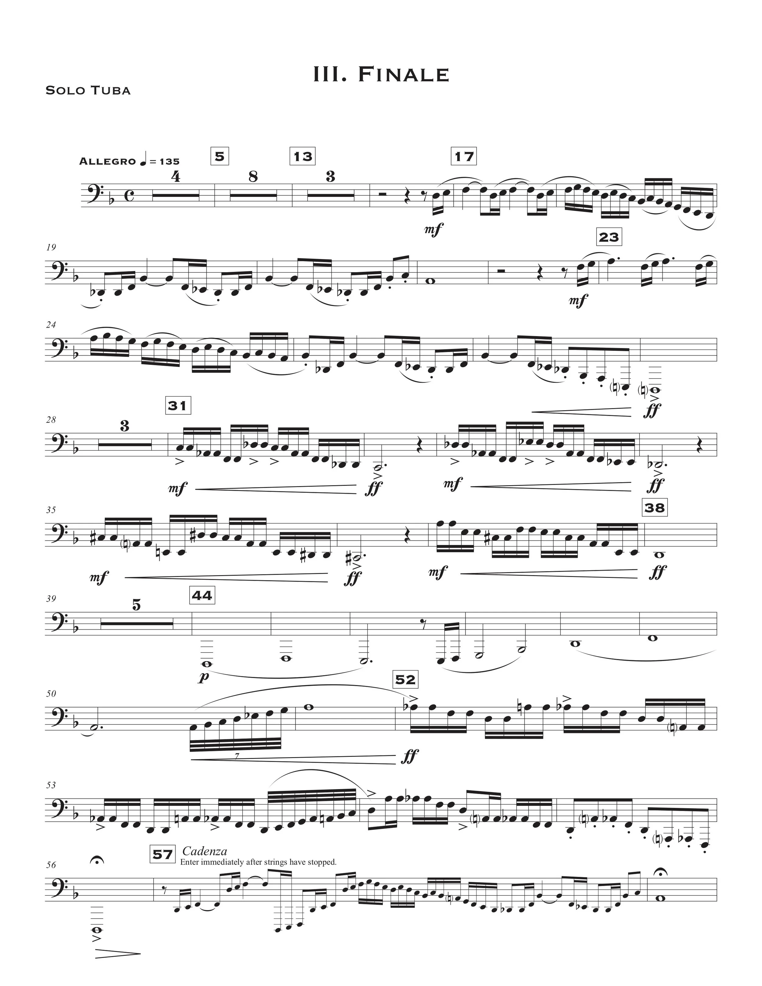 Journey for Tuba (or Euphonium) — Brian Sadler, Composer